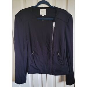 Catherine Malandrino Moto Jacket Runway Style‎ Full Zip Black XL